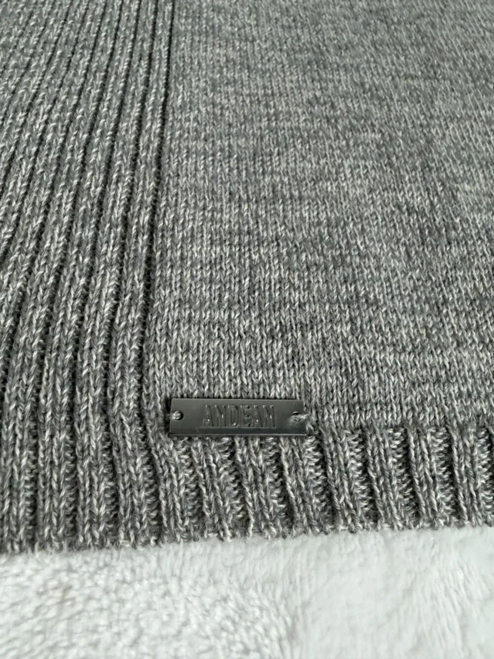 Andean Women's Gray Baby Alpaca Blend Open Front Duster Cardigan Sweater Medium